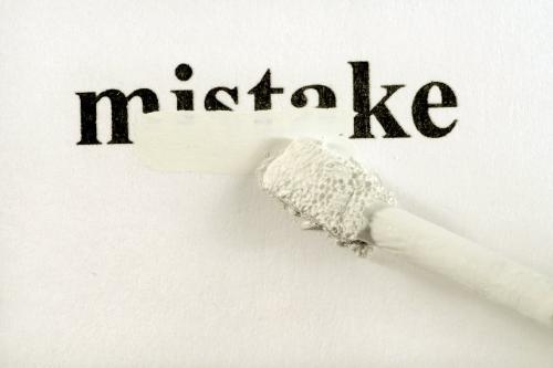 Mistake - Admit mistakes
