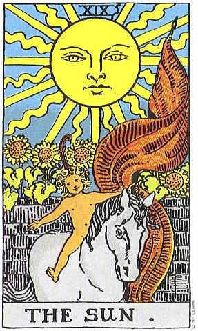 the sun is one of the main tarot cards - the sun tarot card, one of the main cards of the bunch