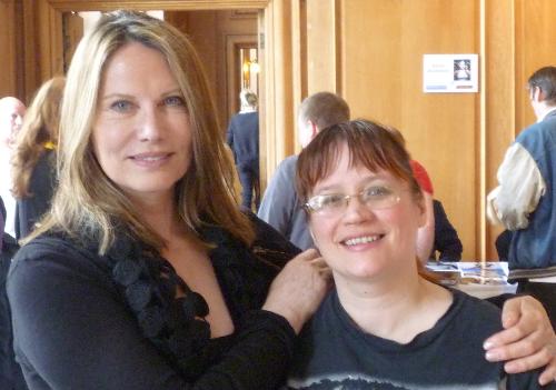 Maud Adams and me - Me with Bond girl Maud Adams