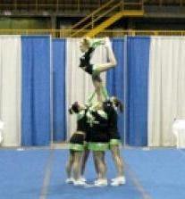 my cheer team ! - my stunt group, scorpion.