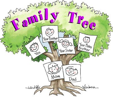 family tree - a drawing of a family tree with a text that says ' family tree'