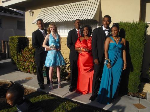 Champagne Party - My sister's triplets had their champagne and prom on Friday night. My sister has two girls and a boy. They look amazing.