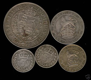 british silver coins - silver coins pre decimal