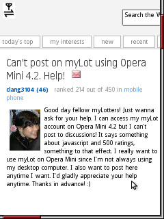 Posting using opera mini - Users with less than 500 posts are facing problems on posting using their phones. During the old script, it works fine