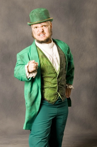 Hornswoggle. - Hornswoggle, who will be around this PG WWE as long as he sells merchandise and attracts the children audience.