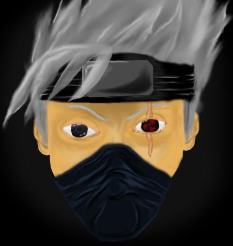 Kakashi Hatake - Done by mouse in Gimp 2.6