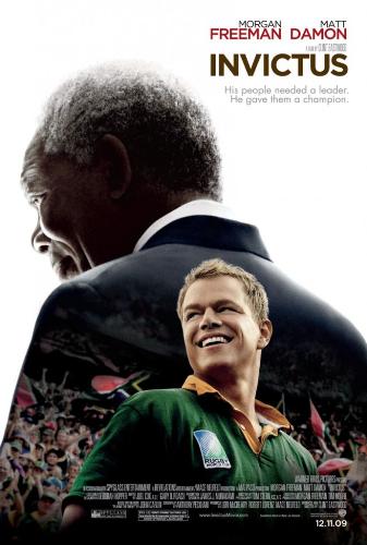 Invictus - A great movie starring Morgan Freeman as Nelson Mandela and Matt Damon as Francois, the captain of the South African rugby team. An inspiring true story of Nelson Mandel when he was the president and how he gave hope to a once torn nation