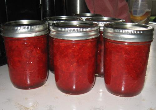 Strawberry Jam - Homemade from my homegrown strawberries this year. Strawberry Jam - Homemade from my homegrown strawberries this year.
