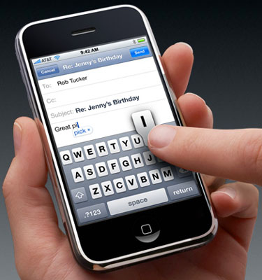 iphone touch keypads - the very inconvenient (at least for me) touch phone keypad of iphone.