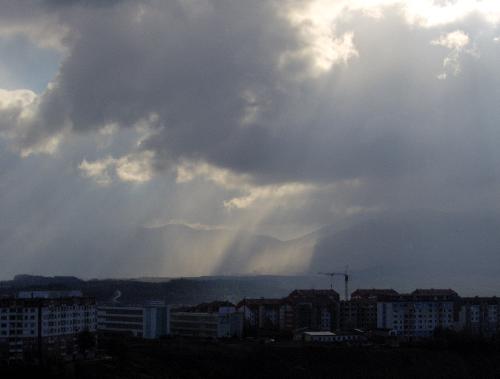 sunset - sunset in slovakia. photo from my house
