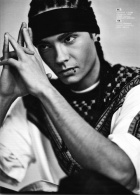 Tom Kaulitz, guitarrist of Tokio Hotel - Tokio Hotel is a German boy band my daughter likes. Lately though, she hasn't been talking about them. She probably grew out of them and moved on to something else. But he is a handsome one though..............