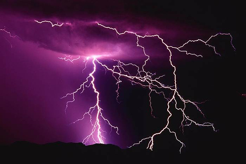 Thunder and Lightning - Unannounced thunder and lightning can destroy lives and property