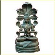 scrulpture of lord shiva - lord shiva with five head serpent on his head.