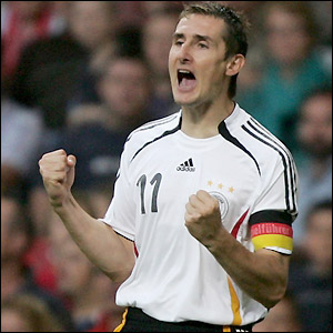 Miroslav Klose - Germany's second goal scorer in the opener against Australia, Miroslav Klose