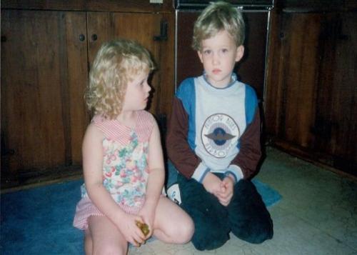 Me and my Sister...What a character she turned out - And How! Weren't we just so cute? lol.