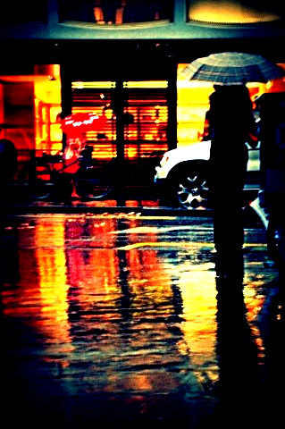 rain - the city in the rain