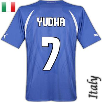 My Jersey of Italy Team - good is not it ? i made this when my friends also want to make the game of futsal. when my team was losing 3-0 in a game that is held 90 minutes on the field in jakarta. but i think it makes me get up on other games and a solid togetherness happens after we finished.