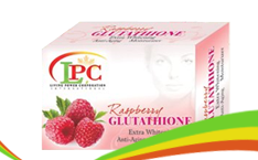 GLUTATHIONE RASPBERRY SOAP (115 grams per box) - Components: glutathione collagen, SPF 15, Vitamin E Uses: for smoother skin, body odor, dandruff & wound healing of abrasions & cuts