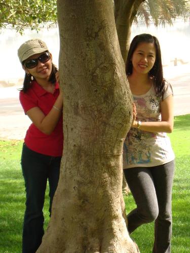 Mye & Me - This is me and my best buddy in the office. We are the only Filipina in our company in Dubai.