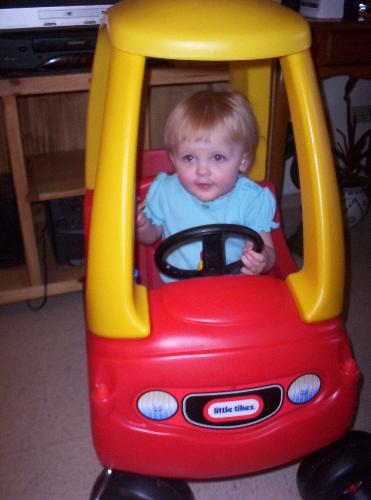 Baby in car! - My daughter in her new cozy coope