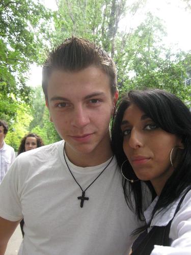 Me and a good friend of mine - This is me and a very good friend of mine. We were at school and made some photos to remember the old days :D