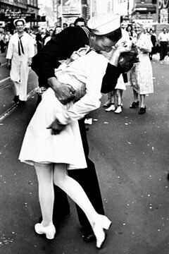 In Memory of Nurse Edith Shain 06/23/2010.... - Nurse Edith Shain celebrated V-JDay in 1945 with a Sailor in Times Square. Many Worl War II military personnel have relived this moment in their hearts & minds!!!