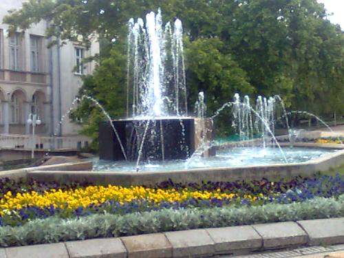 fountain - This picture tells us one of the fountains in Dobrich in Bulgaria.