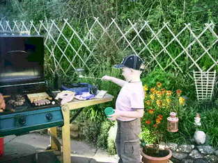 Harry again - See - he is a very busy little boy!!  He is good at grilled asparagus, sweetcorn and aubergines - just for you CT