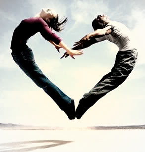hearty :) - two people jumped and formed a heart,lovely! i can say,two people are joined to have long lasting love :)