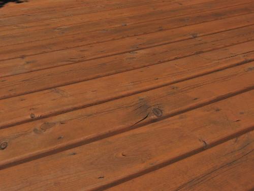 Restained Decking - It looks great after being restained due to weathering. Restained Decking - It looks great after being restained due to weathering.