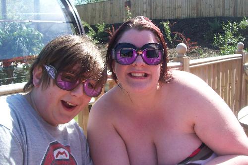 Me and my little bro - This is me with my best mate and little brother Jack outside my mum and dad's pool