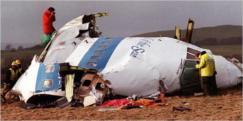 Lockerbie Disaster 1988 - On Dec. 21, 1988, a New York-bound Pan Am Boeing 747 exploded in flight as a result of a terrorist bomb and crashed in and around Lockerbie. The crash killed all 259 people aboard and 11 on the ground.