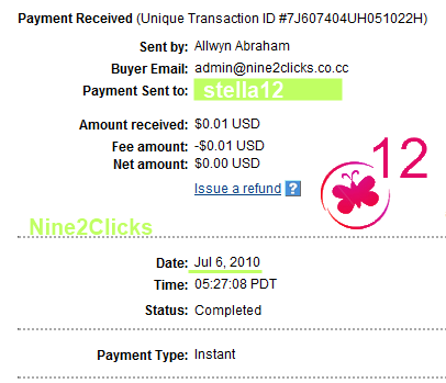 Nine2Clicks Payment Proof - Got paid!!