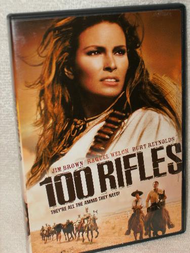 100 rifles...classic western action - hot action in the west!
burt reynolds, jim brown and raquel welch make this a movie to remember.
especially the scene between raquel welch and jim brown! 
wow!
not to be missed!


http://www.ebayclassifieds.com/user/anjonz55