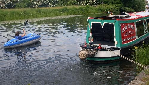 my son on the Lancaster Canal - This is my son on The Lancaster Canal which is just at my back gate