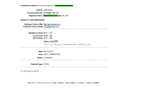 Onbux payment - I am posting my payment proof to clear doubts
