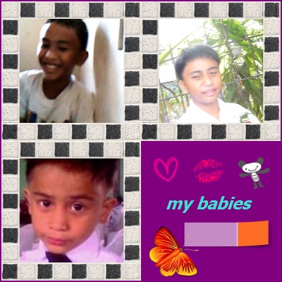 my babies - my life, my strength. the reason why I'm still alive and moving on.