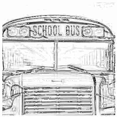School Bus - A sketch of a school bus.