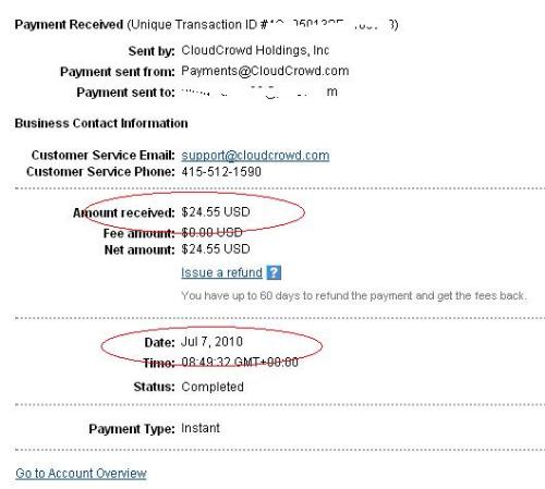 biggest earning for just 1 day - so nice to have an earning this big within a day without investment