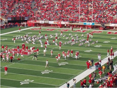 Husker Football - A photo of the Nebraska Husker football team in action.