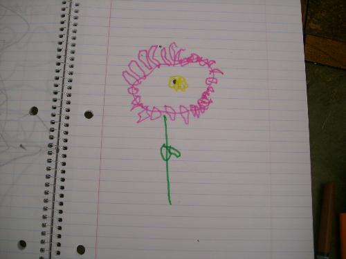 A Flower - A picture of a flower drawn by my 4 year old granddaughter.