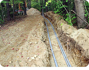 underground power lines - I guess this is how power lines would look like.