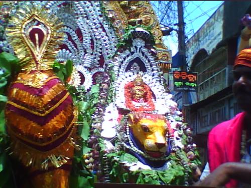 Sitalsasthi festival at Sambalpur - Maa parvati at the grand procession after the marriage with Lord shiva.