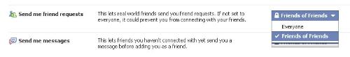 This is what I am asking - How could I set this one that the friends of my friends won&#039;t add me as well. 