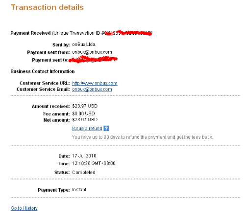 3rd pay by Onbux, $22.XX - Great to have the payout! Hope it don't go scam too fast!