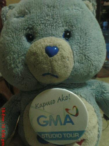 He went to GMA - Carebear in GMA7