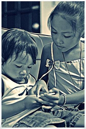 My loving kids - gwen and eouri.