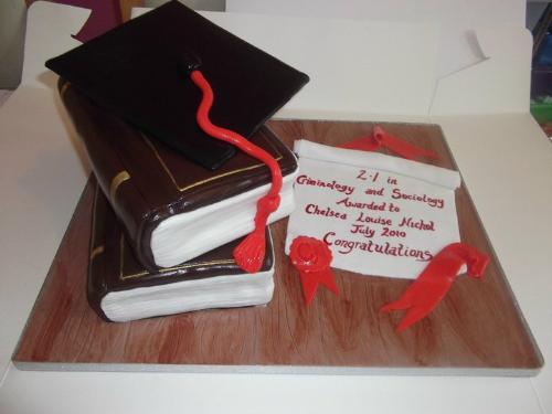 Graduation cake - Cake made for a friend&#039;s daughters graduation