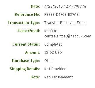 nei bux payment - my neo bux first payment