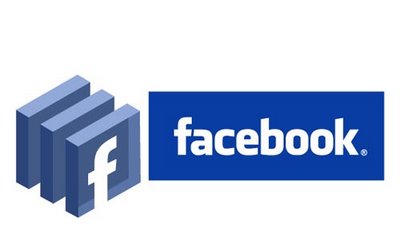 facebook - Logo in 3d of the porpular social network facebook